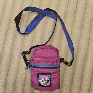 Samsonite Purple Camera Bag with Blue Strap